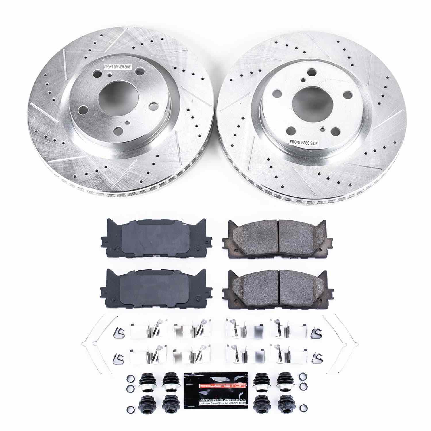 Power Stop 13-18 Lexus ES300h Front Z23 Evolution Sport Brake Kit K3053