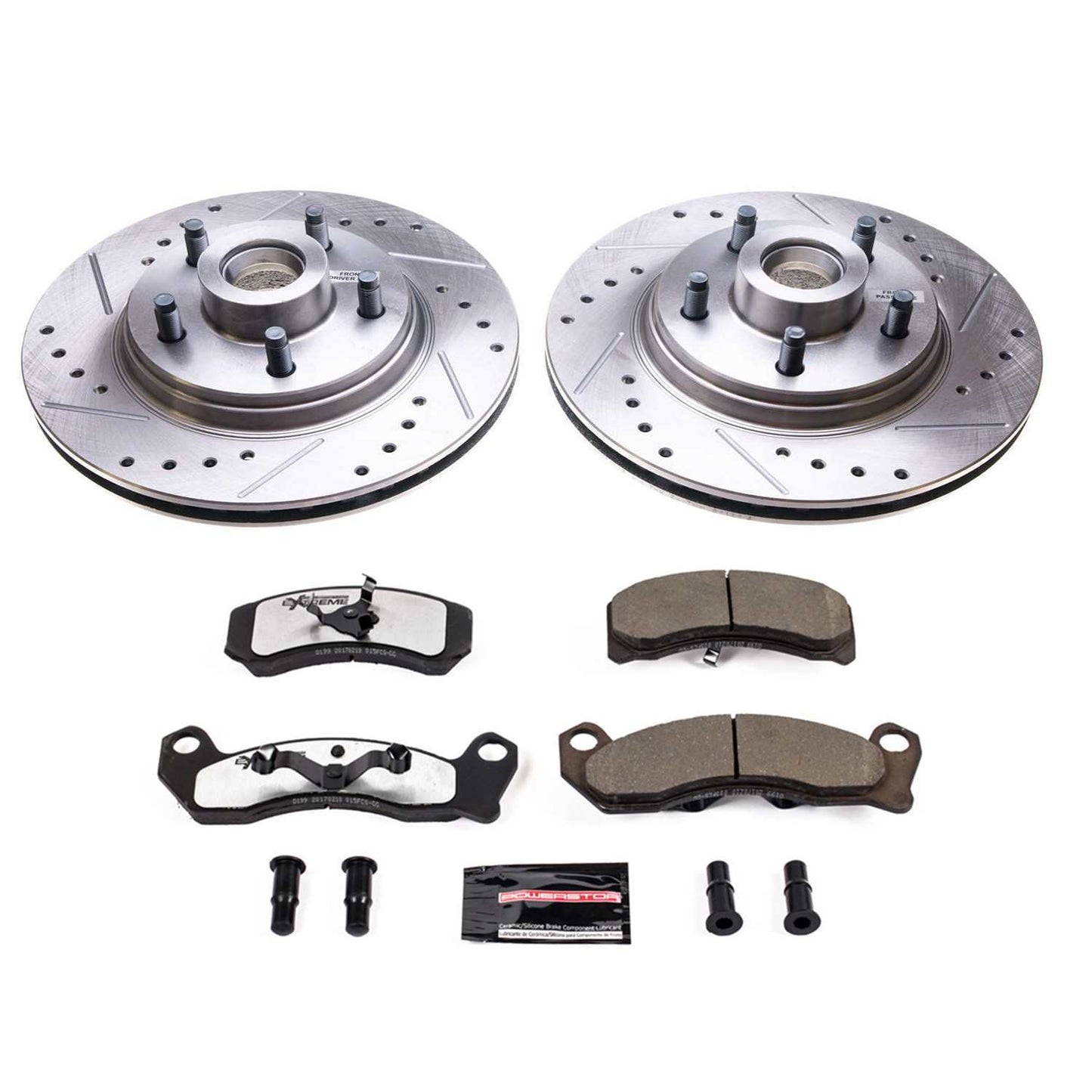 PowerStop Power Stop 84-86 Ford Mustang Front Z26 Street Warrior Brake Kit K3089-26