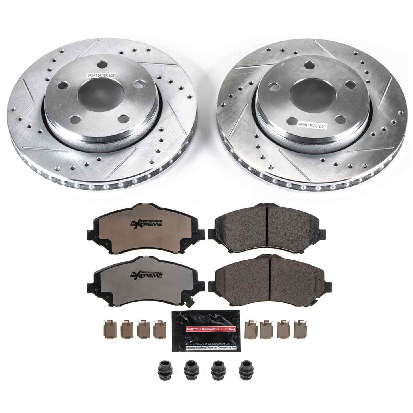 PowerStop Power Stop 07-17 Jeep Wrangler Front Z36 Truck & Tow Brake Kit K3097-36