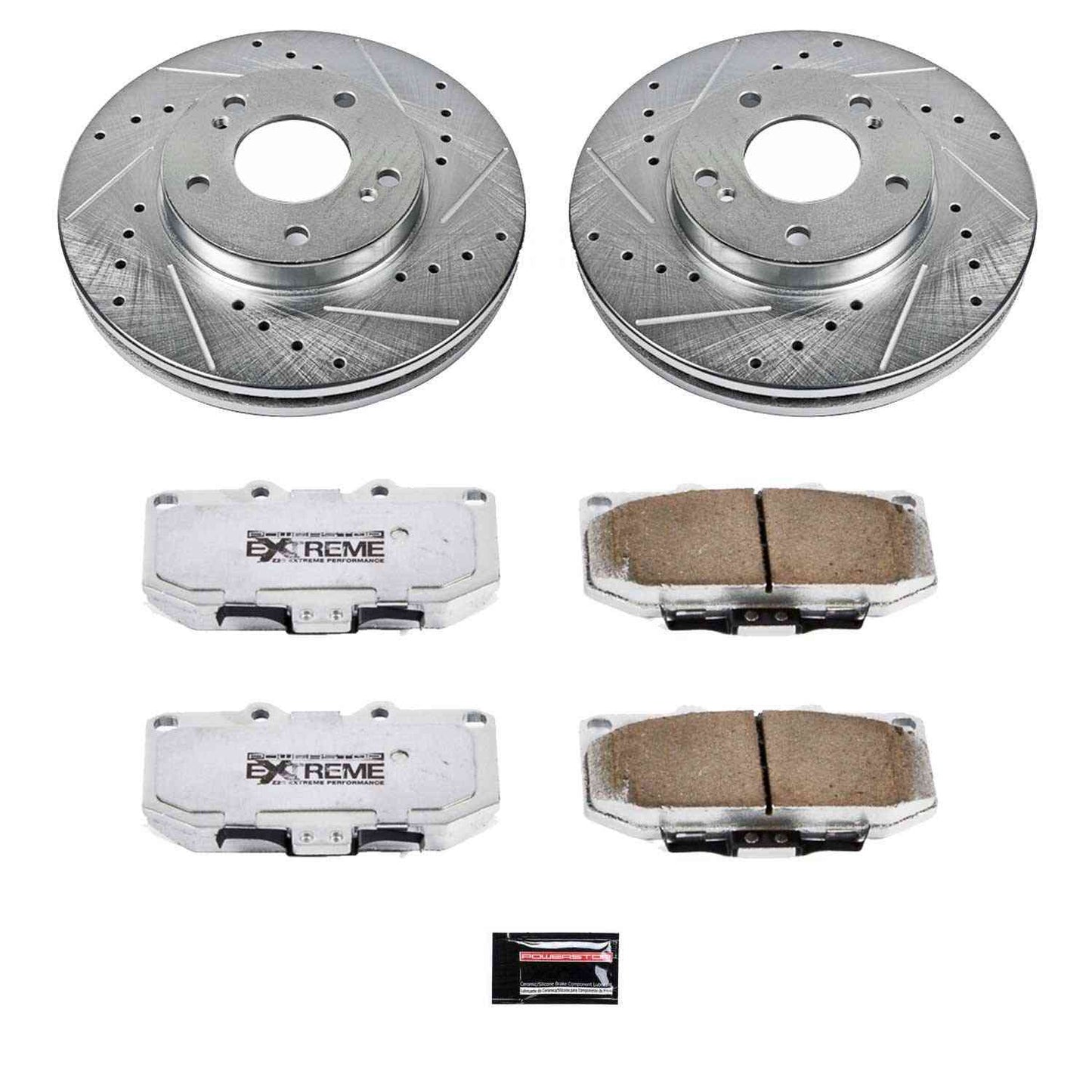 PowerStop Power Stop 89-96 Nissan 300ZX Front Z26 Street Warrior Brake Kit K3100-26