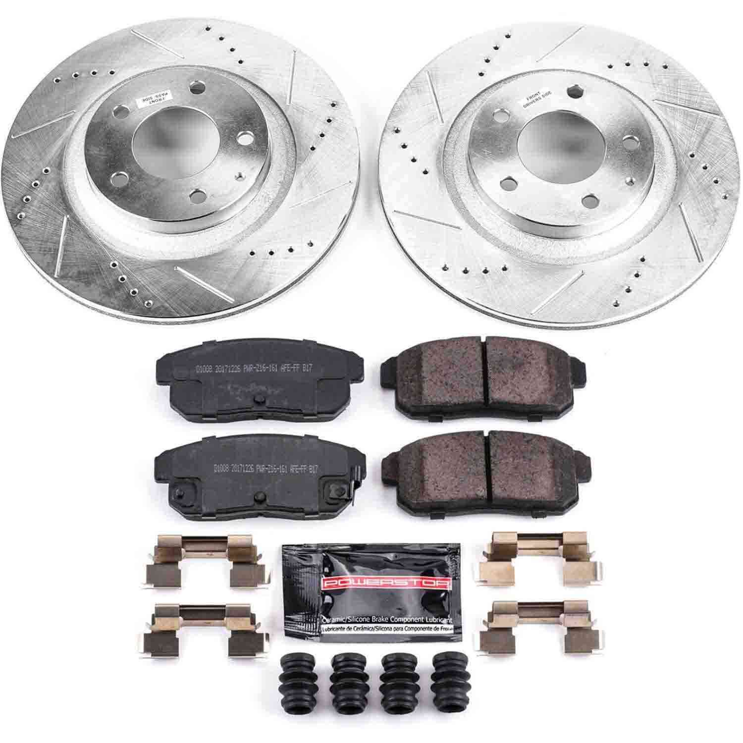 Power Stop 04-11 Mazda RX-8 Rear Z23 Evolution Sport Brake Kit K3146