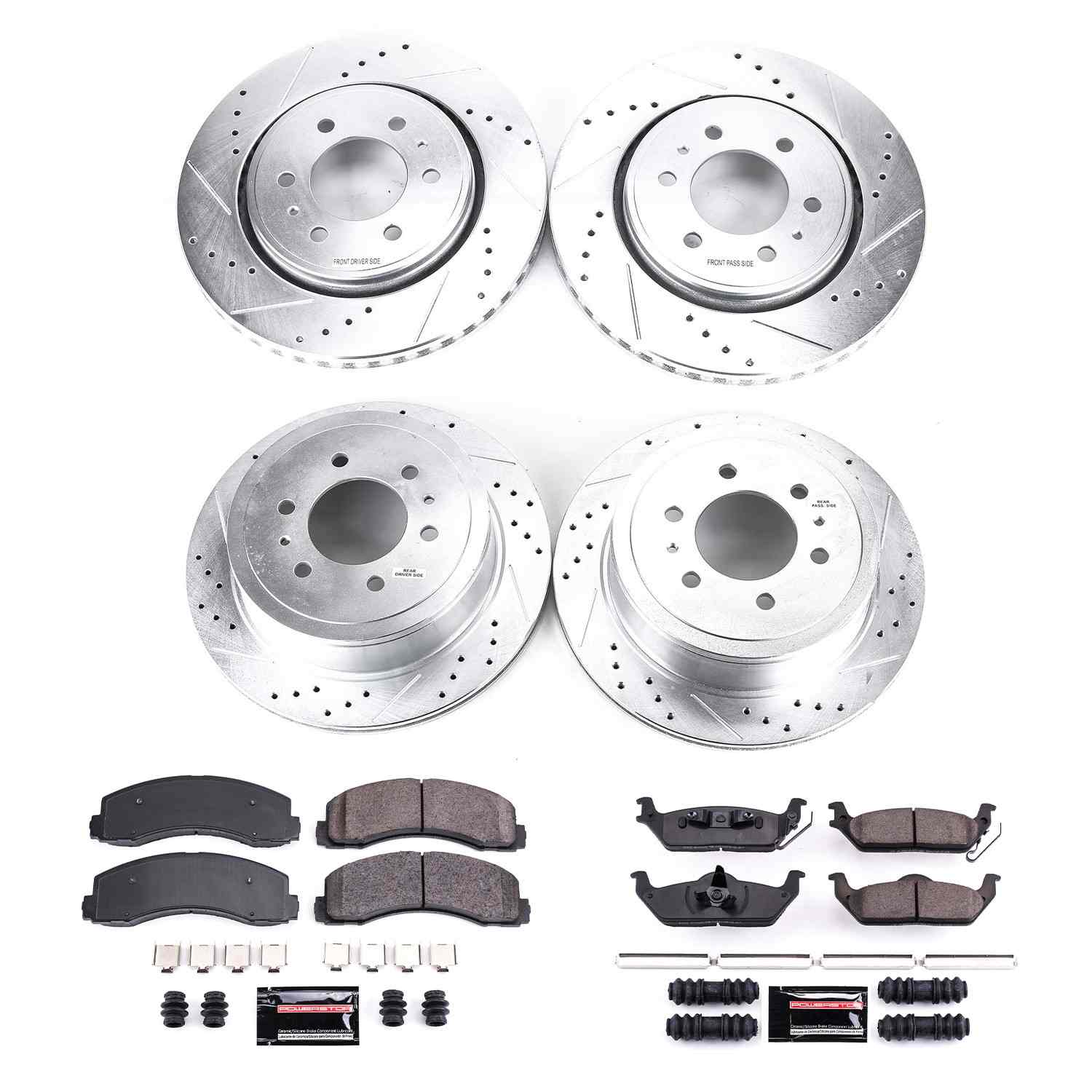 Power Stop 10-11 Ford F-150 Front & Rear Z23 Evolution Sport Brake Kit K3166