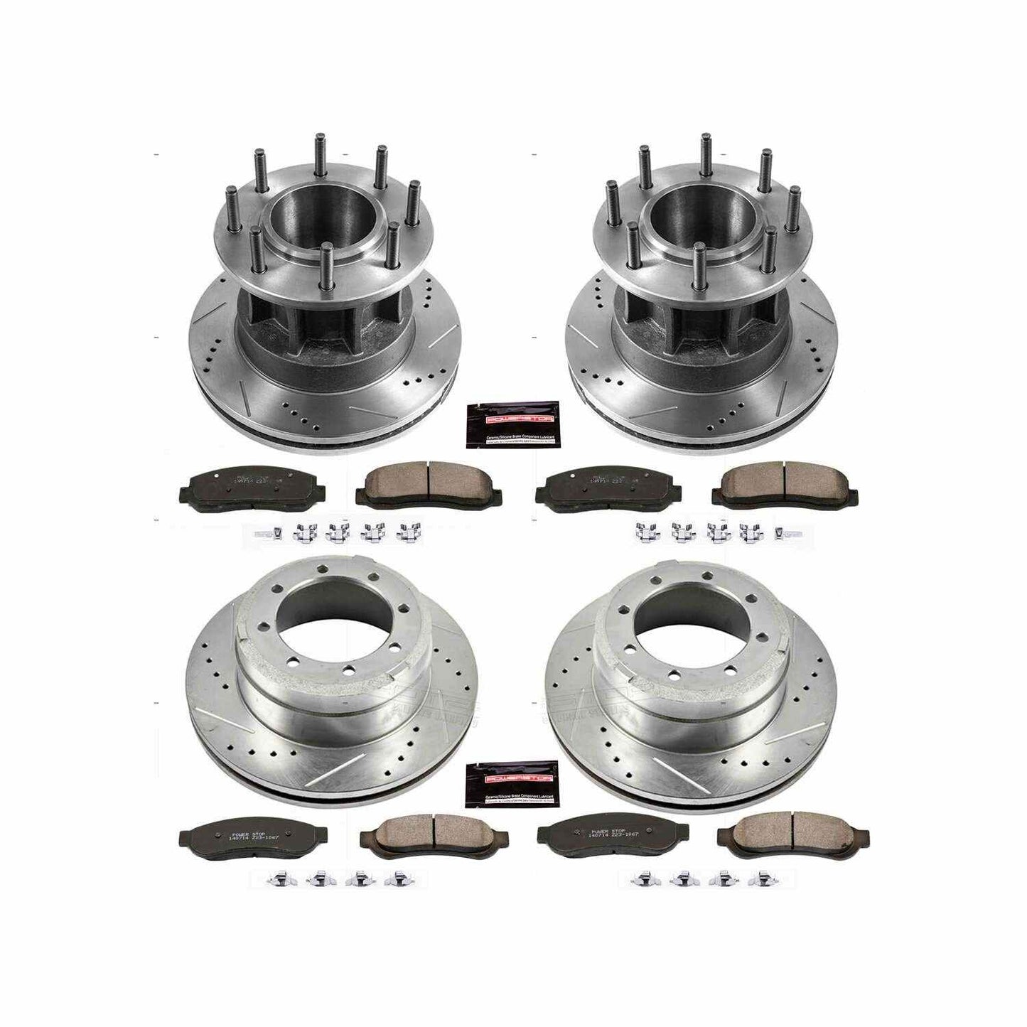 PowerStop Power Stop 05-07 Ford F-350 Super Duty Front & Rear Z23 Evolution Sport Brake Kit K4034
