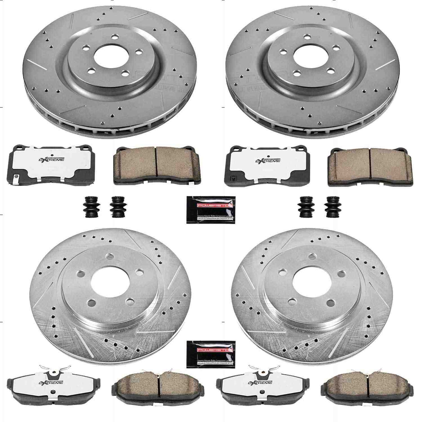 PowerStop Power Stop 07-11 Ford Mustang Front & Rear Z26 Street Warrior Brake Kit K4042-26
