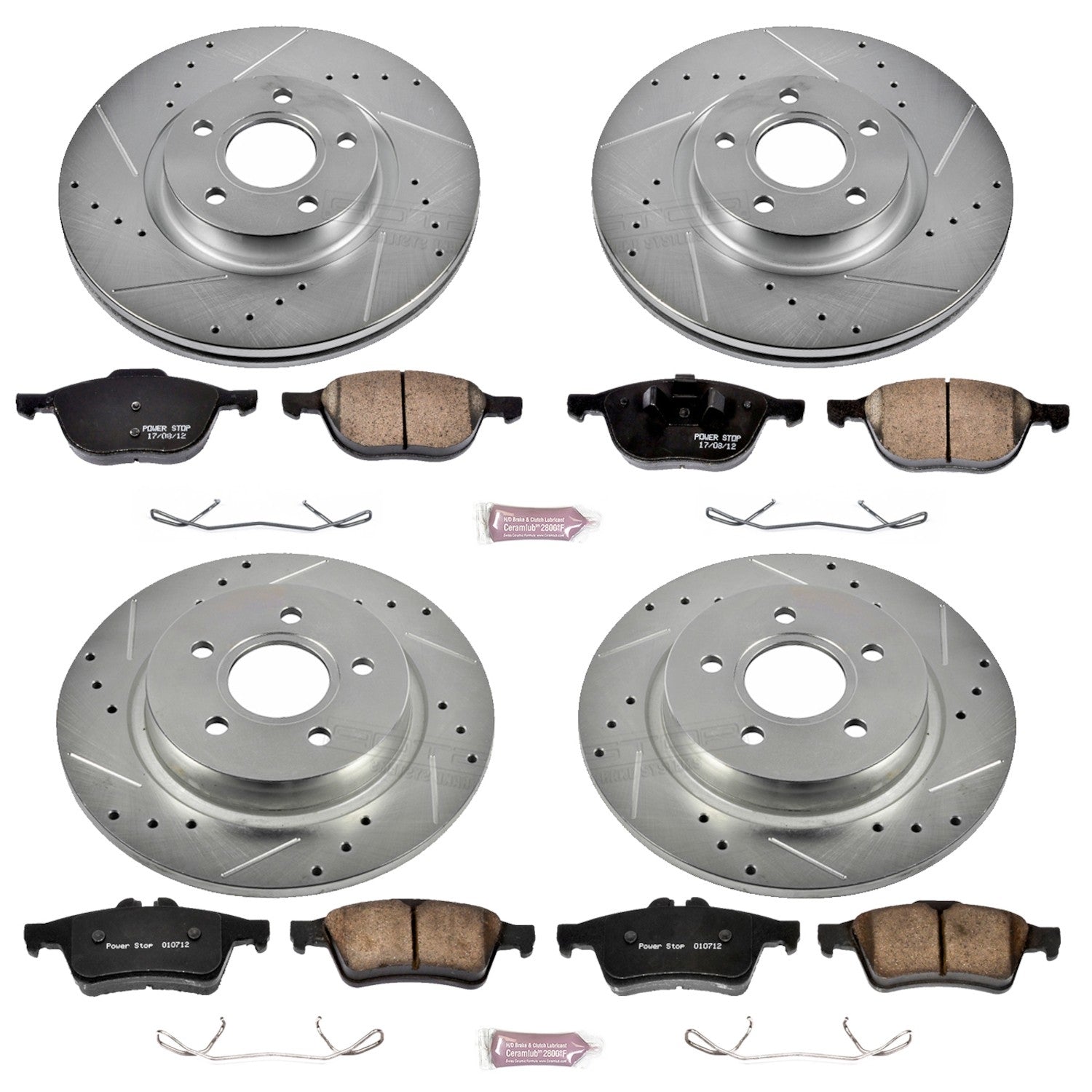 Power Stop 08-13 Volvo C30 Front & Rear Z23 Evolution Sport Brake Kit K4051