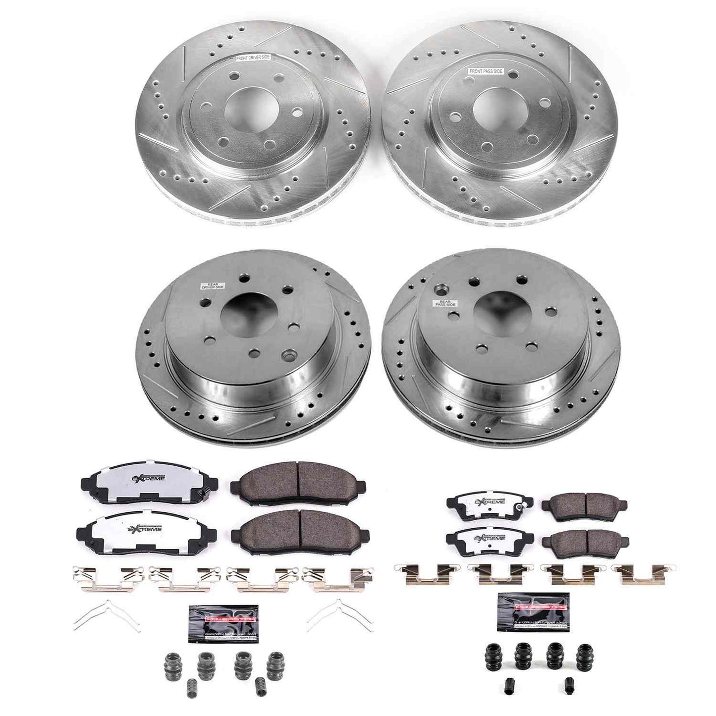 PowerStop Power Stop 05-18 Nissan Frontier Front & Rear Z36 Truck & Tow Brake Kit K4062-36