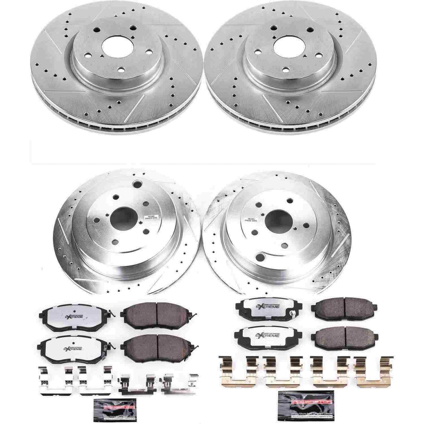PowerStop Power Stop 06-07 Subaru B9 Tribeca Front & Rear Z26 Street Warrior Brake Kit K4088-26