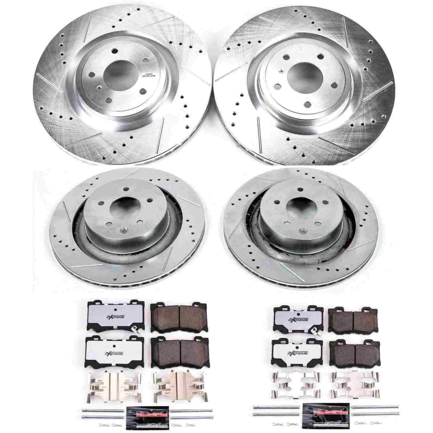 PowerStop Power Stop 08-13 Infiniti G37 Front & Rear Z26 Street Warrior Brake Kit K4138-26