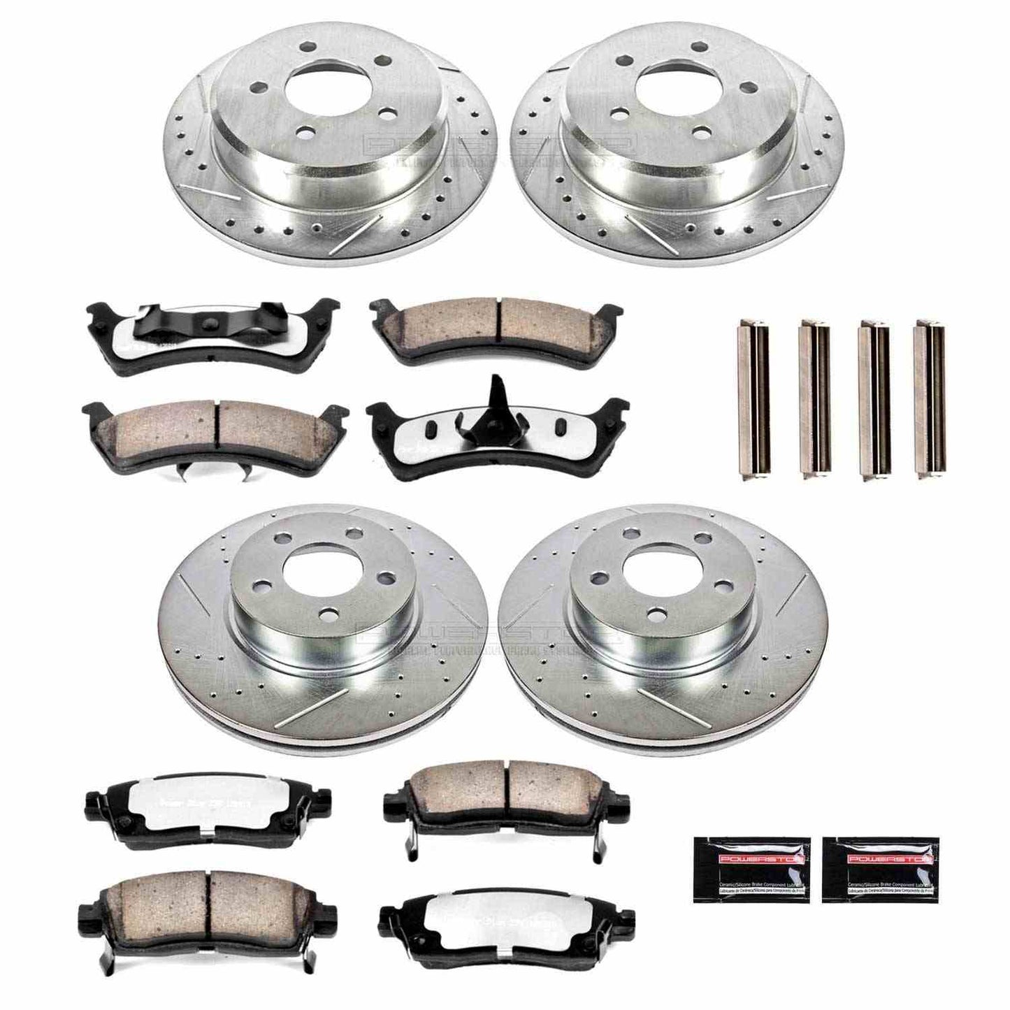 PowerStop Power Stop 01-02 Ford Explorer Sport Front & Rear Z36 Truck & Tow Brake Kit K4357-36
