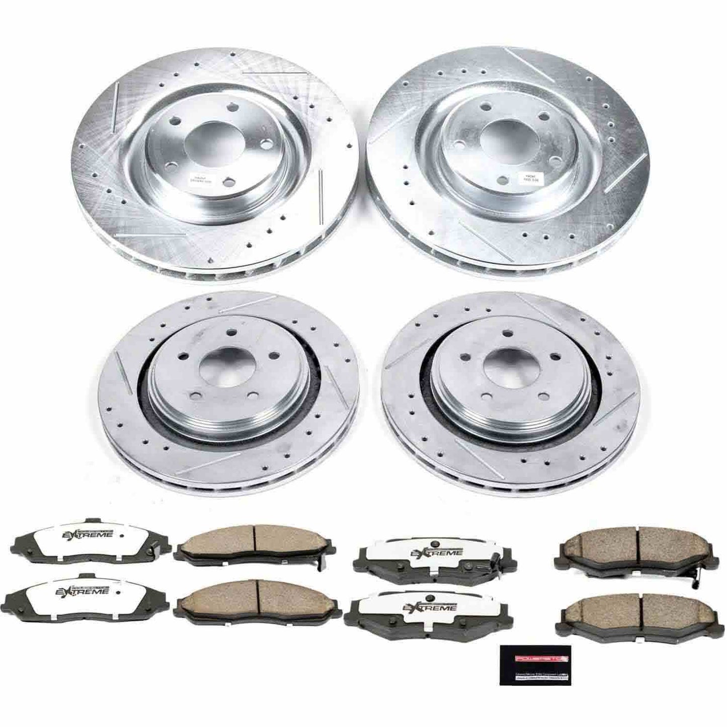 PowerStop Power Stop 06-09 Cadillac XLR Front & Rear Z26 Street Warrior Brake Kit K4400-26