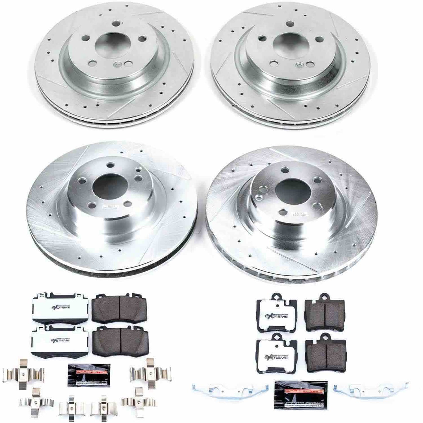 PowerStop Power Stop 00-02 Mercedes-Benz S430 Front & Rear Z26 Street Warrior Brake Kit K4455-26