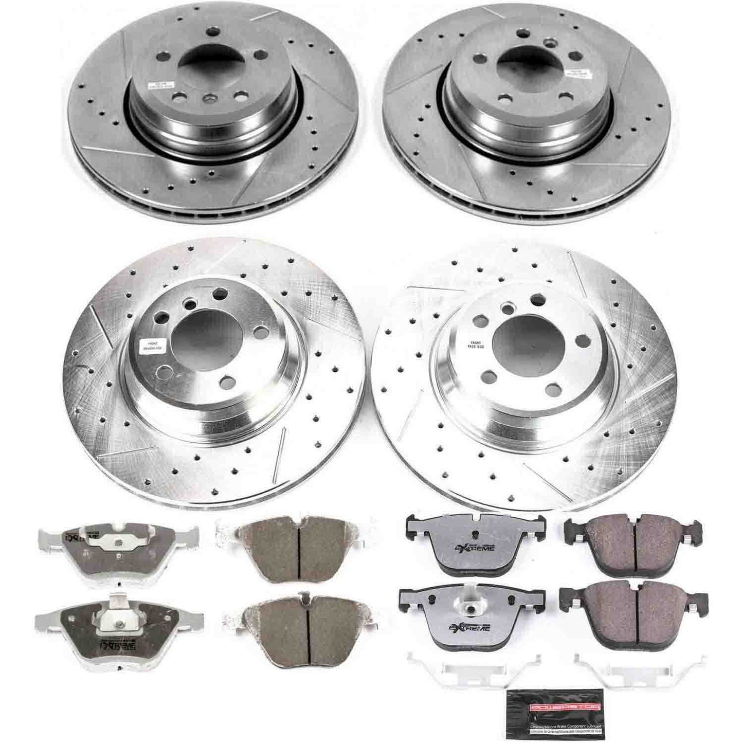 PowerStop Power Stop 06-08 BMW 750i Front & Rear Z26 Street Warrior Brake Kit K4479-26