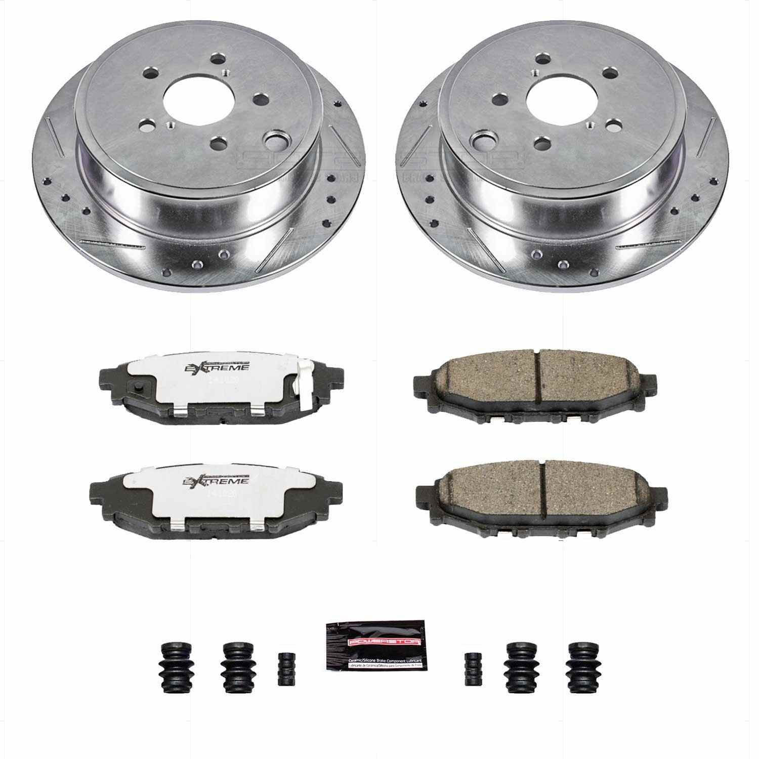PowerStop Power Stop 13-16 Subaru BRZ Rear Z26 Street Warrior Brake Kit K4631-26