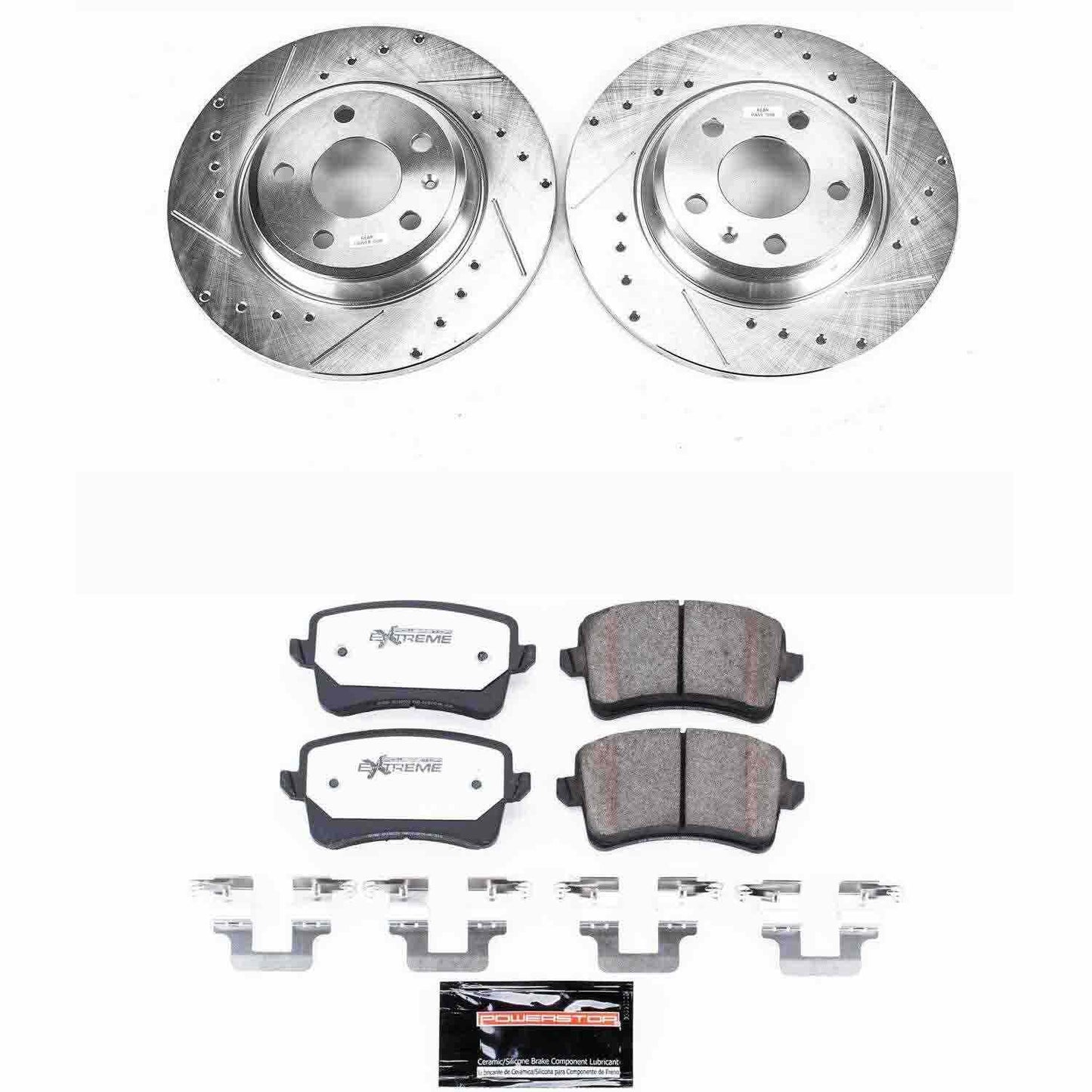 PowerStop Power Stop 09-16 Audi A4 Rear Z26 Street Warrior Brake Kit K4745-26