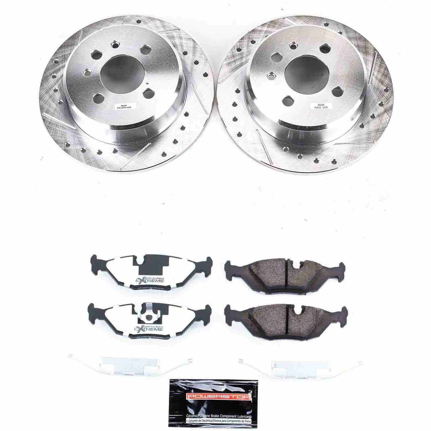 PowerStop Power Stop 91-92 BMW 318i Rear Z26 Street Warrior Brake Kit K4804-26