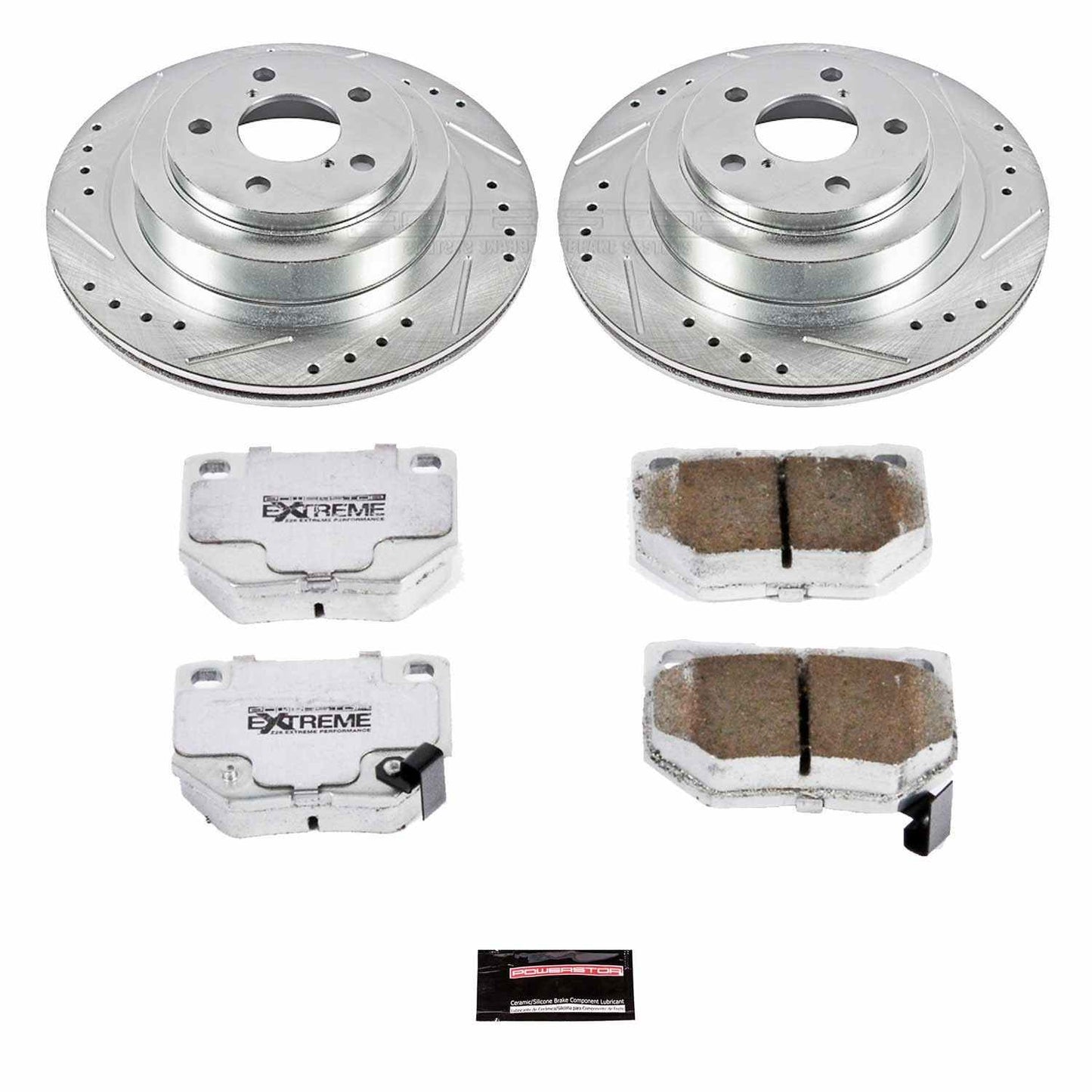 PowerStop Power Stop 06-07 Subaru Impreza Rear Z26 Street Warrior Brake Kit K4932-26
