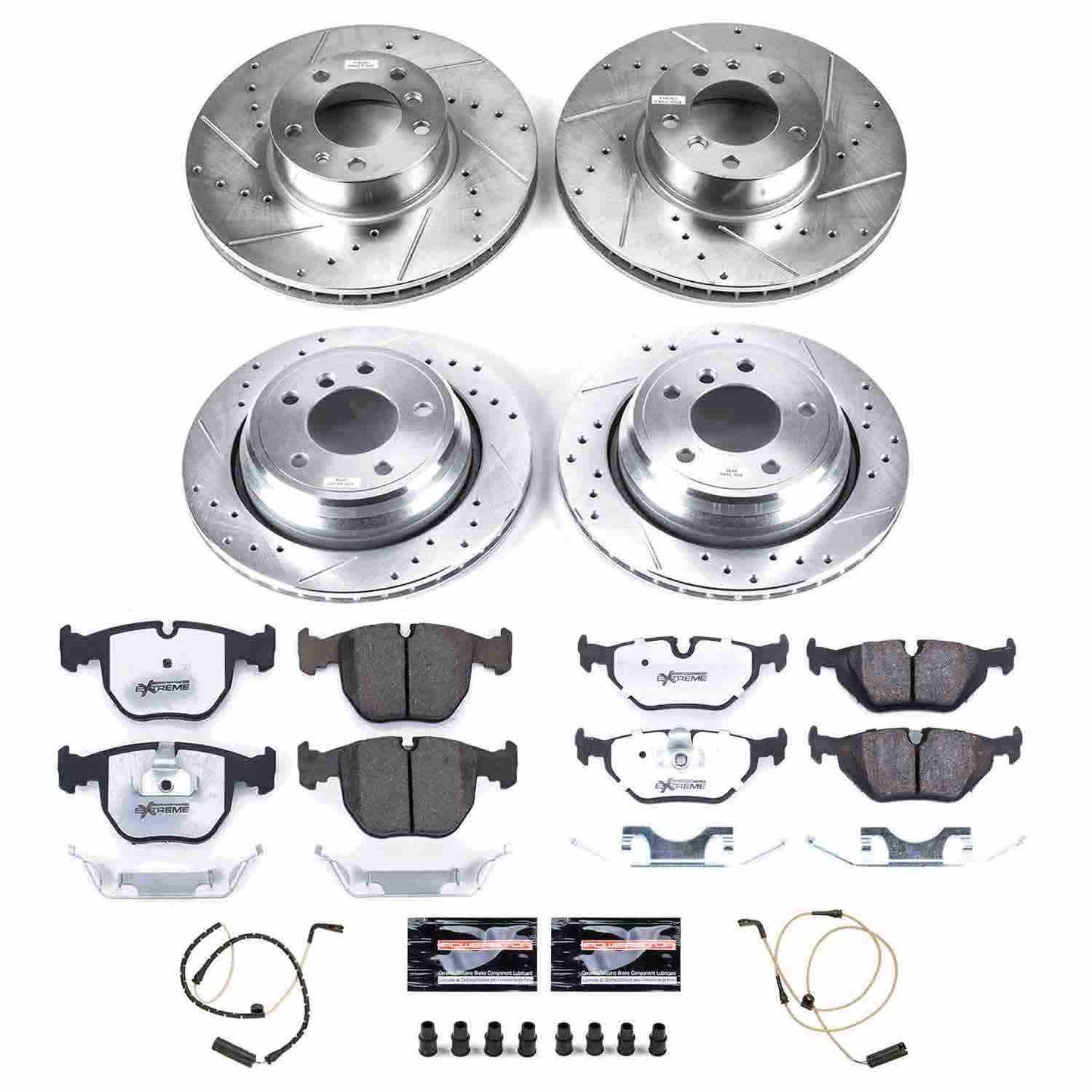 PowerStop Power Stop 99-00 BMW 540i Front & Rear Z26 Street Warrior Brake Kit K509-26