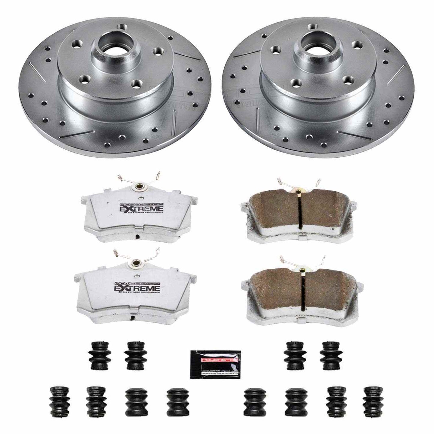 PowerStop Power Stop 94-99 Volkswagen Golf Rear Z26 Street Warrior Brake Kit K512-26