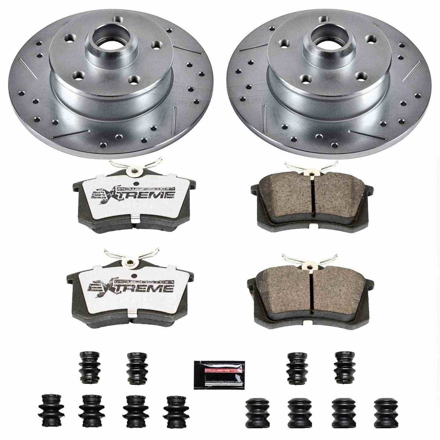 PowerStop Power Stop 92-95 Volkswagen Corrado Rear Z26 Street Warrior Brake Kit K513-26