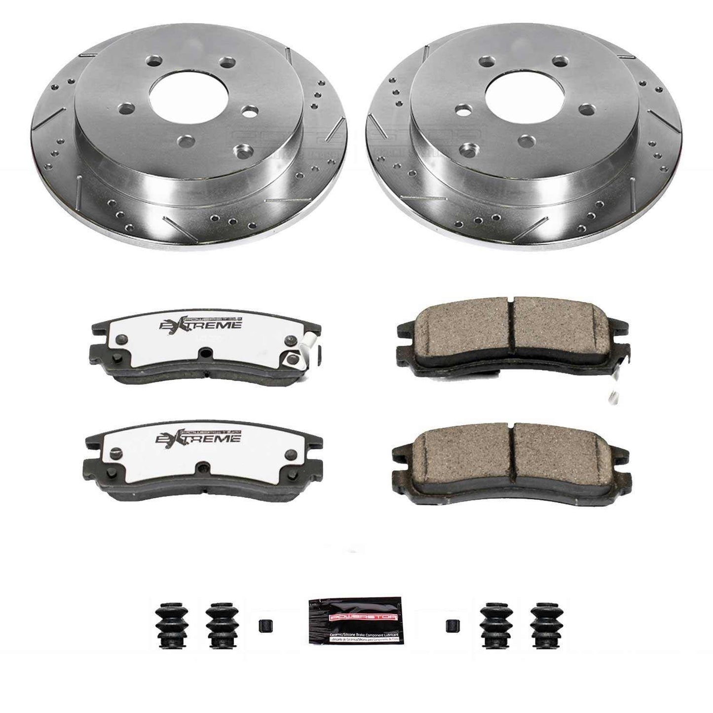 PowerStop Power Stop 02-07 Buick Rendezvous Rear Z26 Street Warrior Brake Kit K5135-26