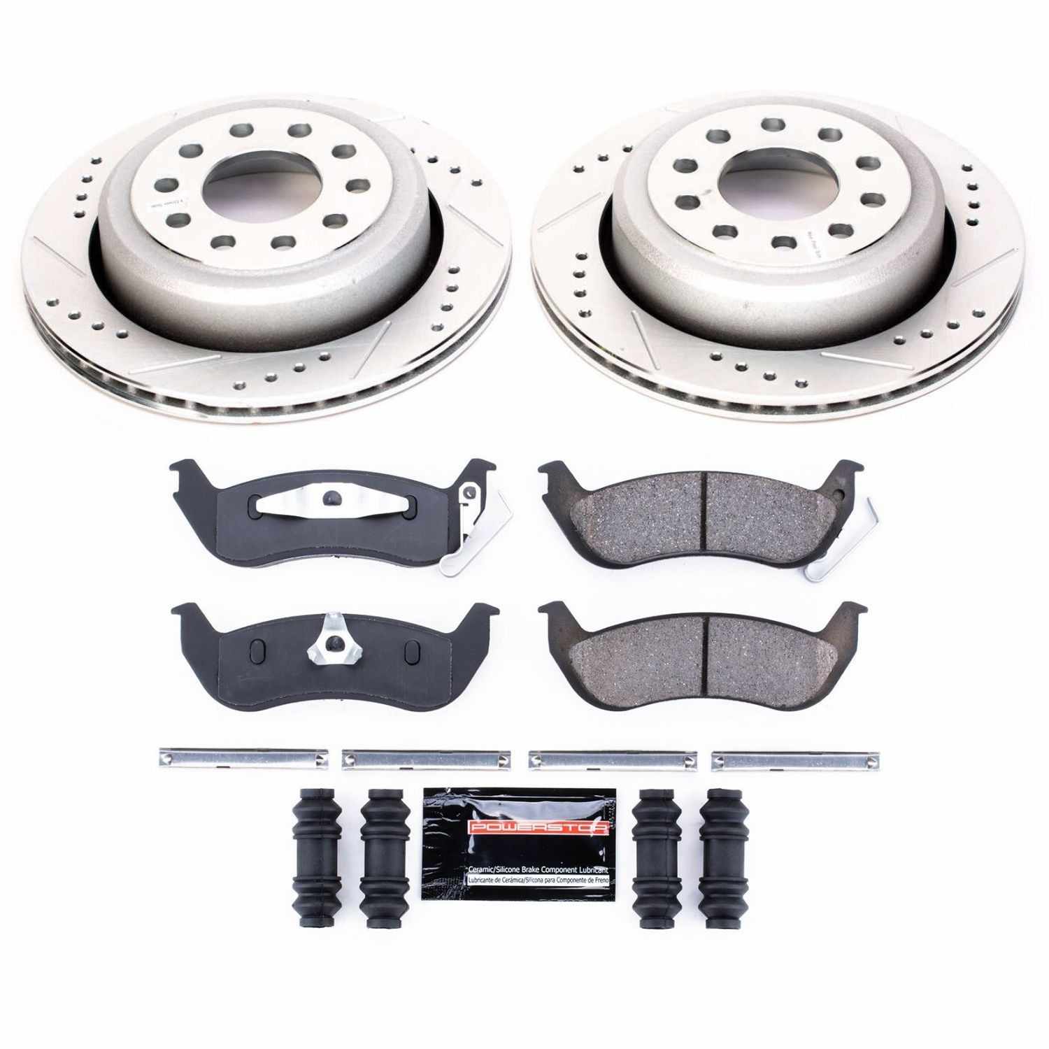 Power Stop 03-11 Lincoln Town Car Rear Z23 Evolution Sport Brake Kit K5293
