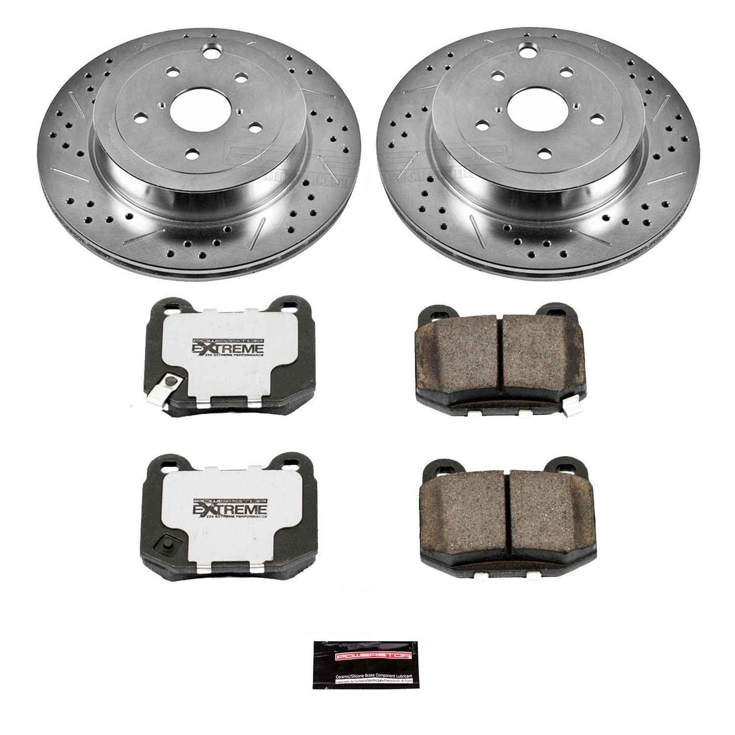 PowerStop Power Stop 08-14 Subaru Impreza Rear Z26 Street Warrior Brake Kit K5305-26