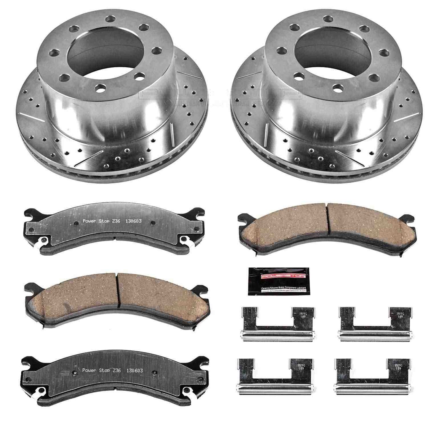 PowerStop Power Stop 01-06 Chevrolet Silverado 3500 Rear Z36 Truck & Tow Brake Kit K5337-36