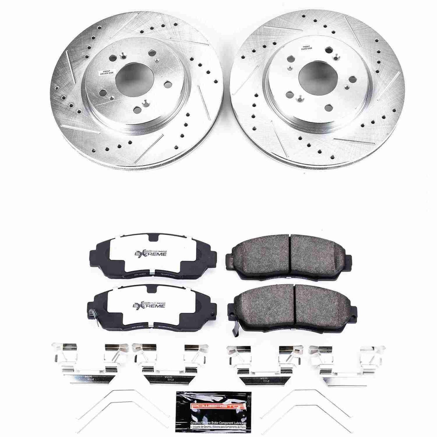 PowerStop Power Stop 12-15 Honda Crosstour Front Z26 Street Warrior Brake Kit K5432-26
