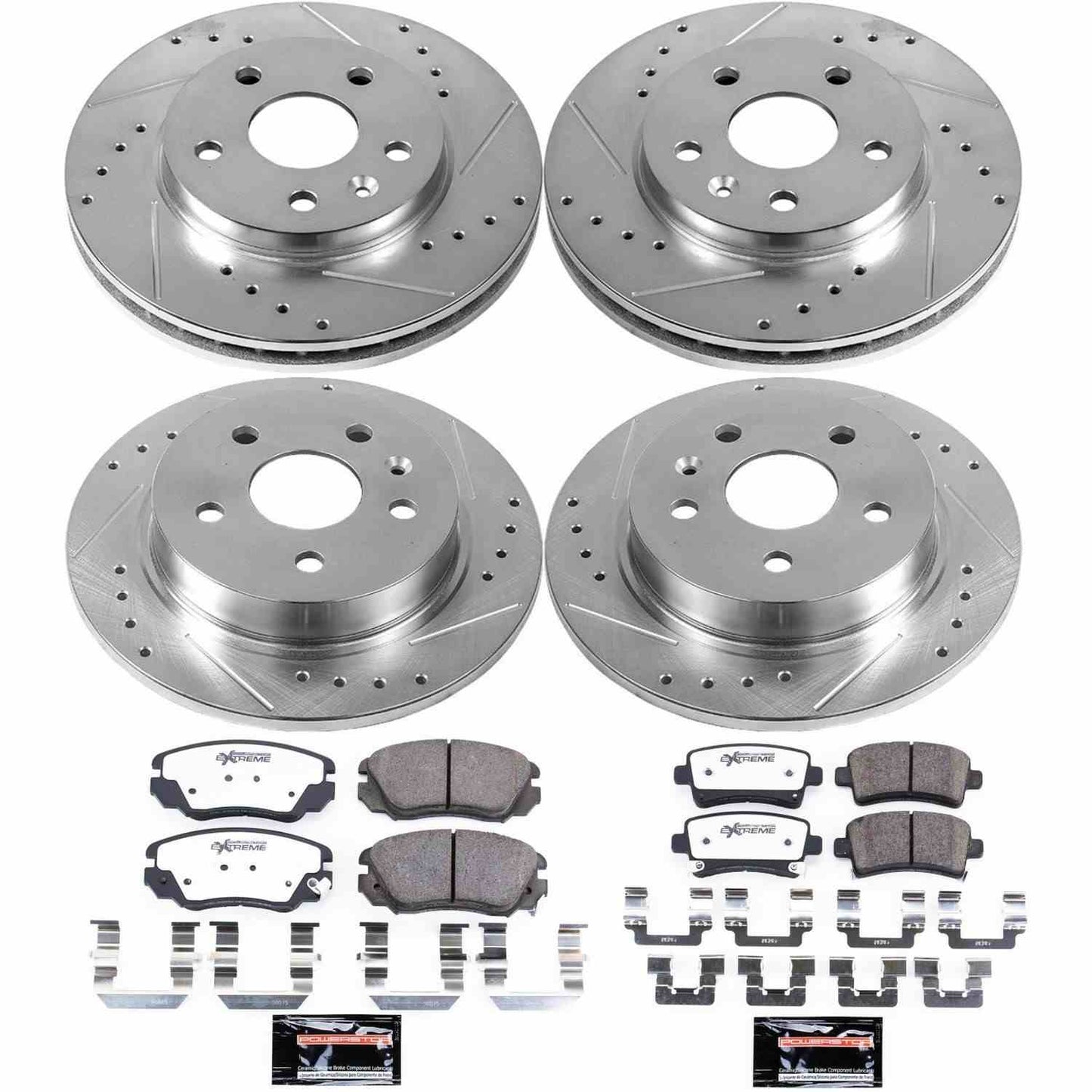 PowerStop Power Stop 12-16 Buick LaCrosse Front & Rear Z26 Street Warrior Brake Kit K5523-26