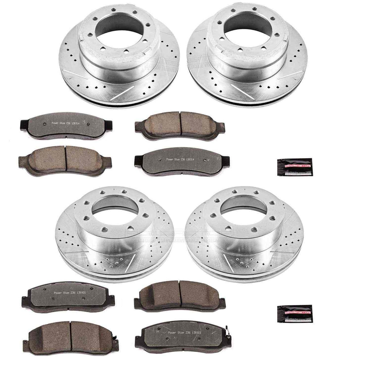 PowerStop Power Stop 2011 Ford F-350 Super Duty Front & Rear Z36 Truck & Tow Brake Kit K5576-36