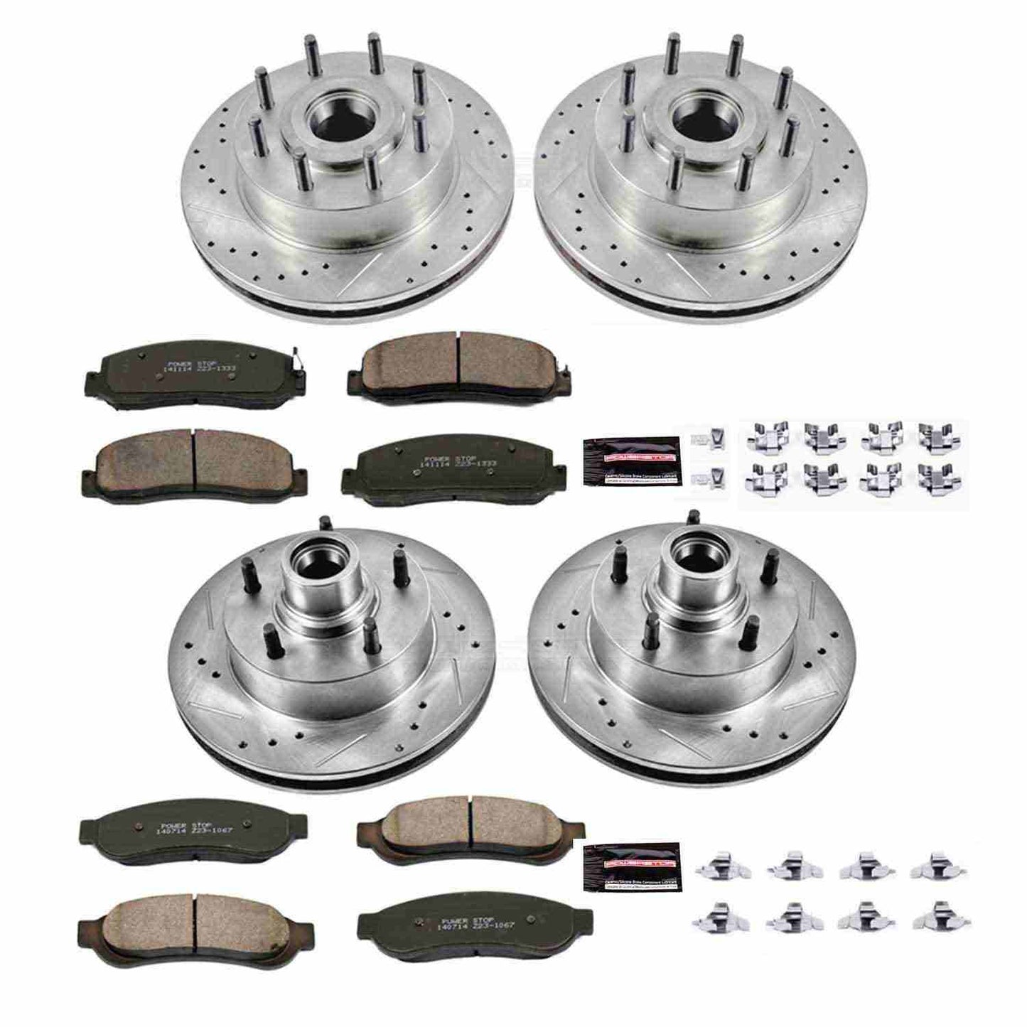 PowerStop Power Stop 09-10 Ford F-250 Super Duty Front & Rear Z23 Evolution Sport Brake Kit K5589