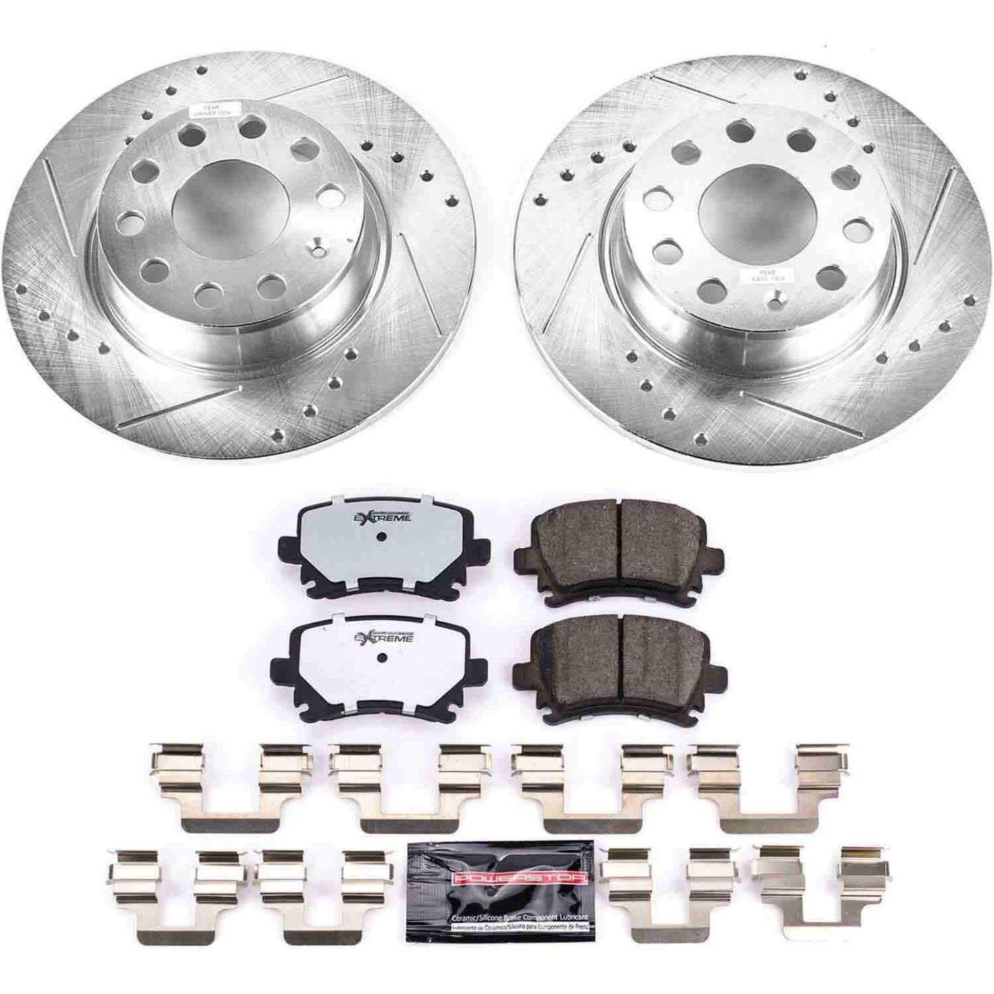 PowerStop Power Stop 2013 Audi A3 Quattro Rear Z26 Street Warrior Brake Kit K5666-26