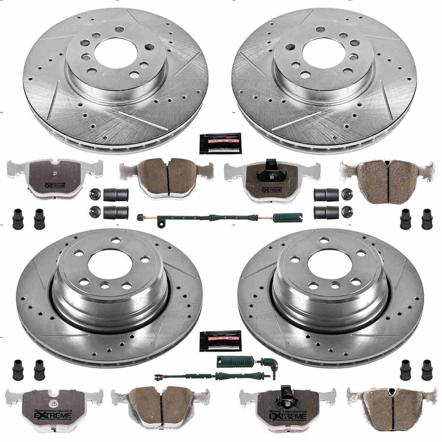 PowerStop Power Stop 04-06 BMW X5 Front & Rear Z26 Street Warrior Brake Kit K5719-26