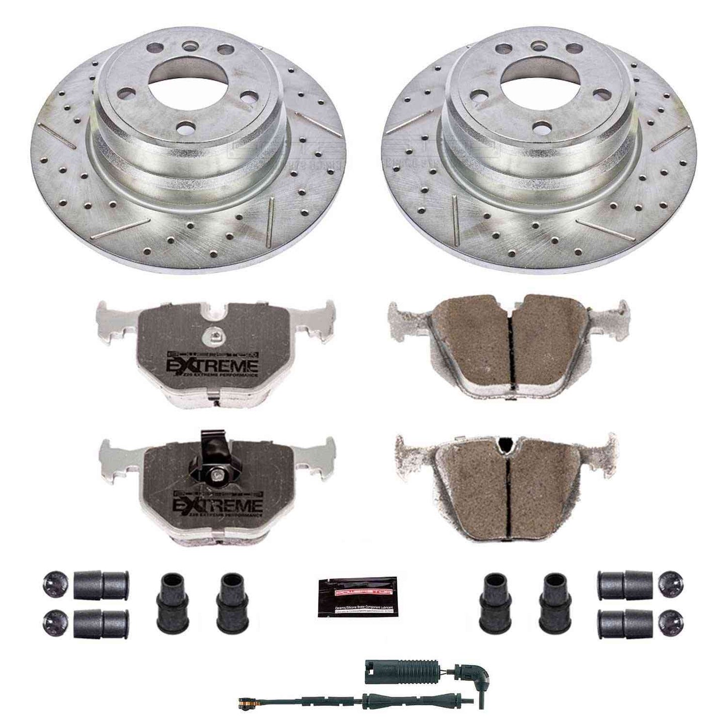 PowerStop Power Stop 00-06 BMW X5 Rear Z26 Street Warrior Brake Kit K5720-26