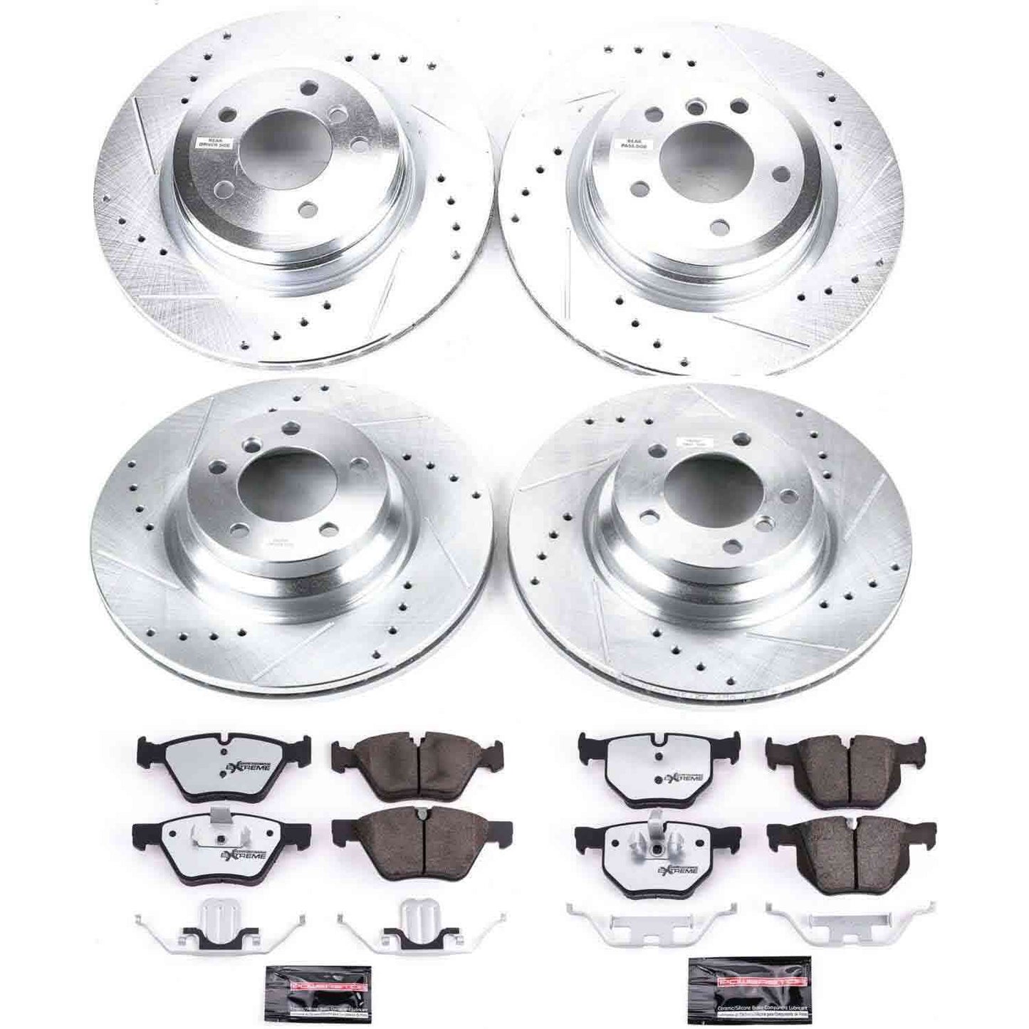 PowerStop Power Stop 2006 BMW 330xi Front & Rear Z26 Street Warrior Brake Kit K5768-26