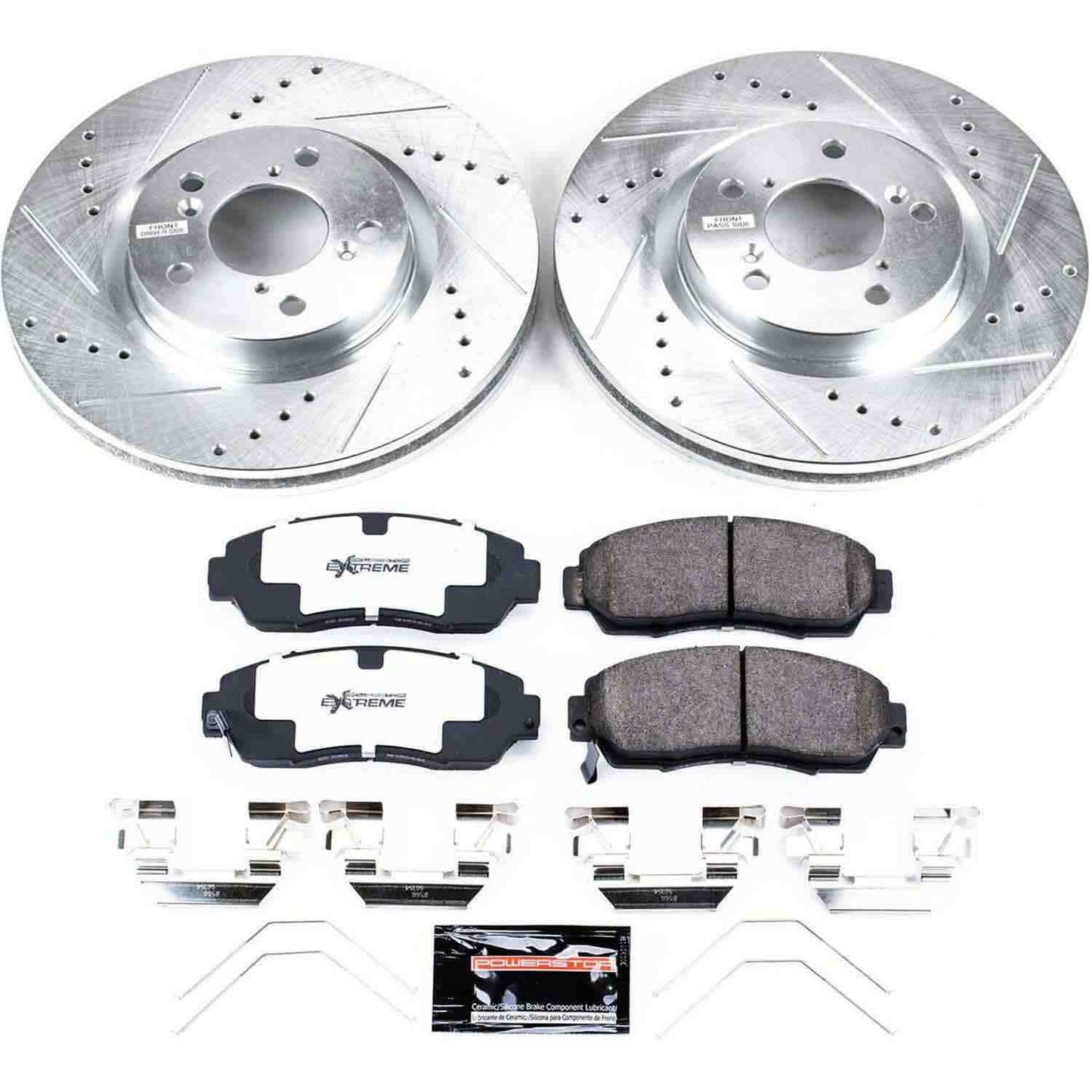 PowerStop Power Stop 11-14 Honda Odyssey Front Z26 Street Warrior Brake Kit K5857-26