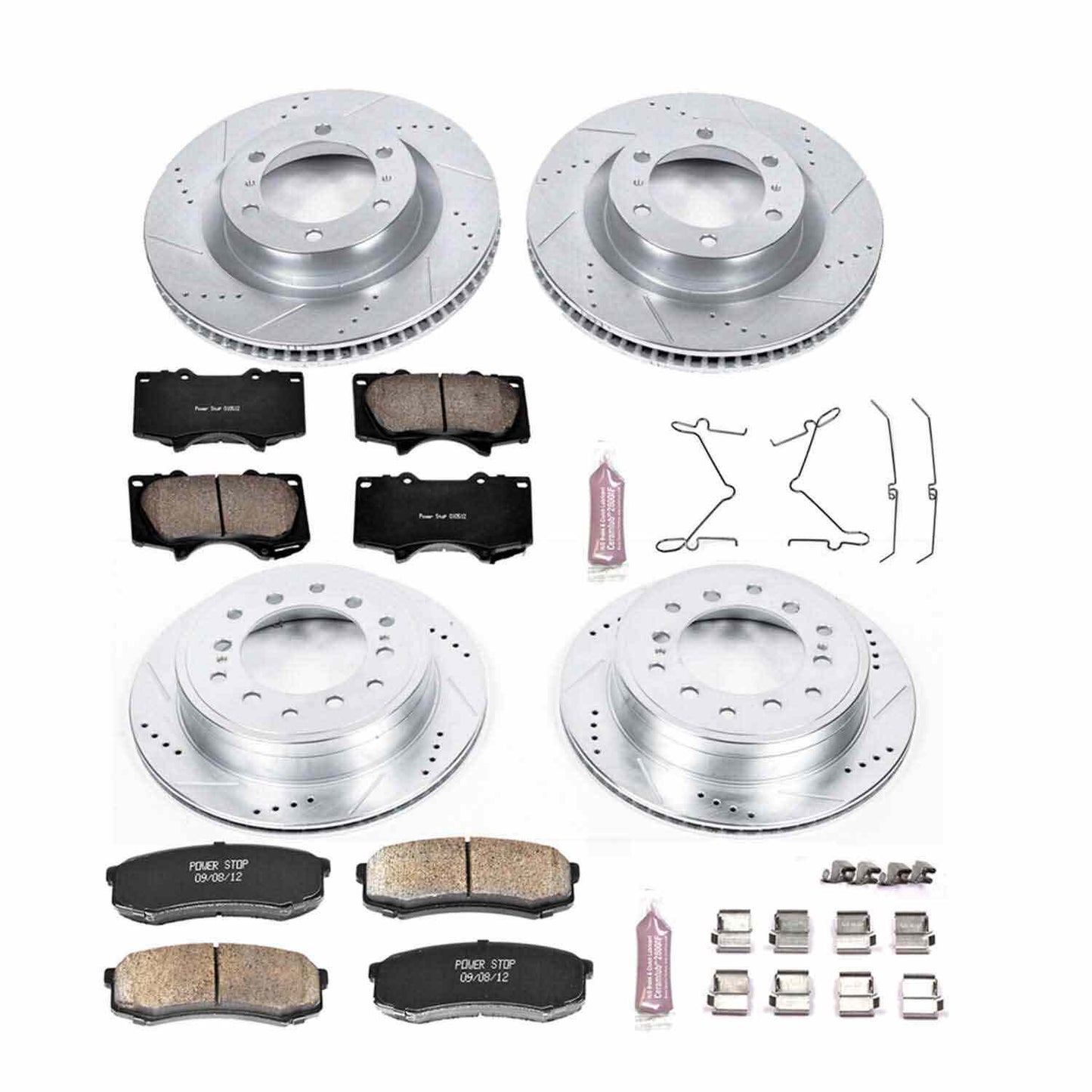 PowerStop Power Stop 10-19 Lexus GX460 Front & Rear Z23 Evolution Sport Brake Kit K5874