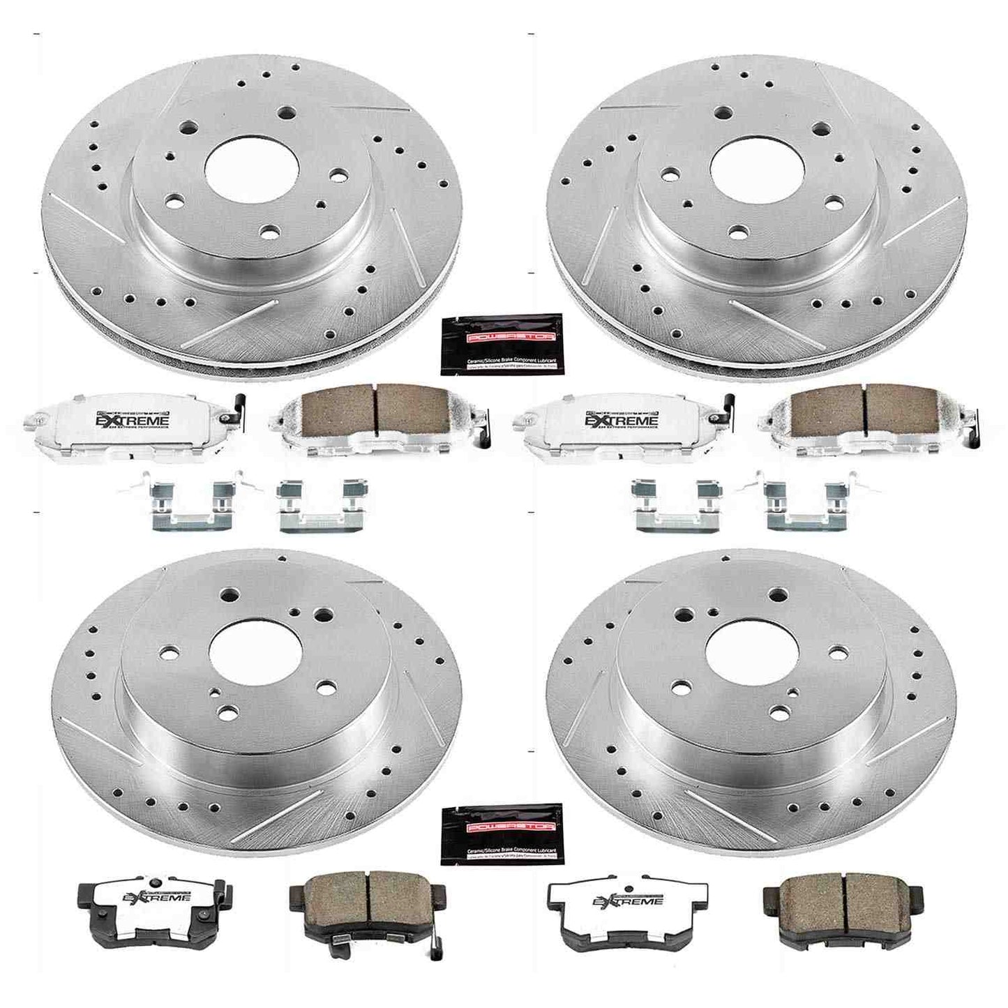 PowerStop Power Stop 07-13 Suzuki SX4 Front & Rear Z26 Street Warrior Brake Kit K5888-26