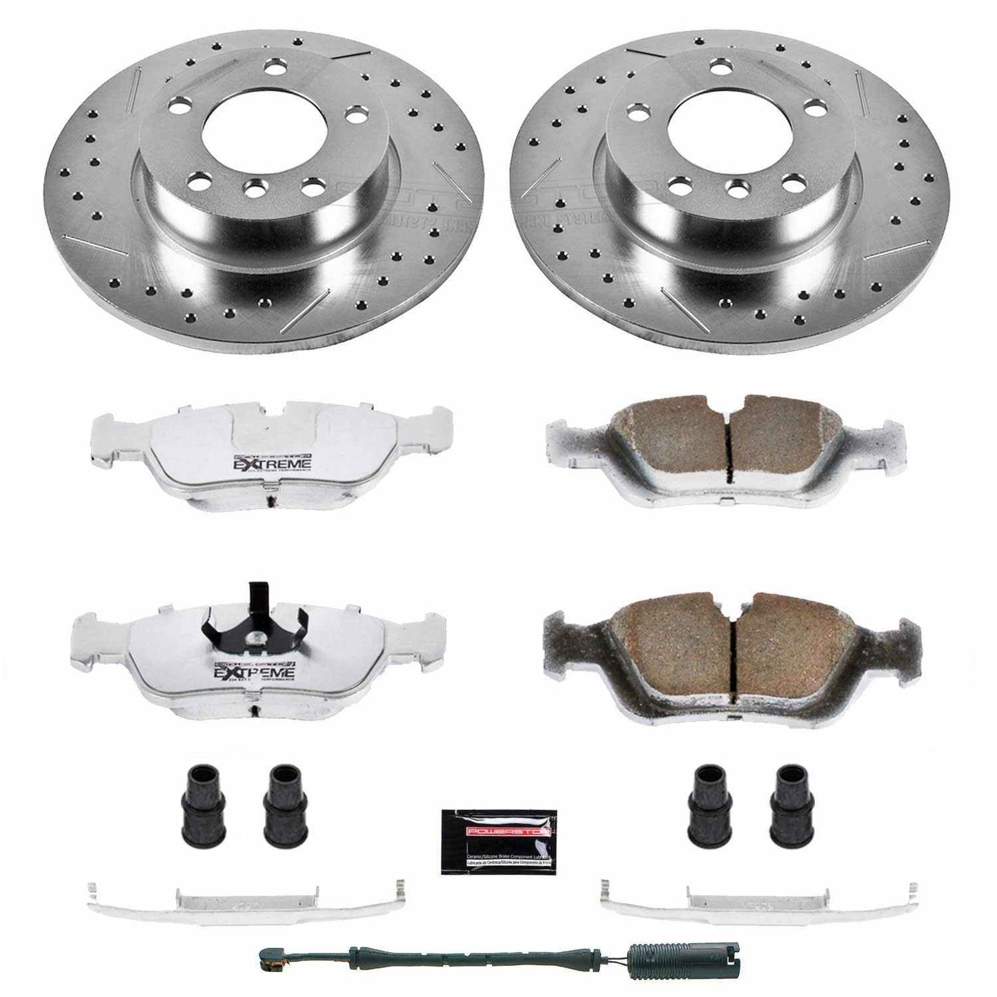 PowerStop Power Stop 95-99 BMW 318ti Front Z26 Street Warrior Brake Kit K590-26