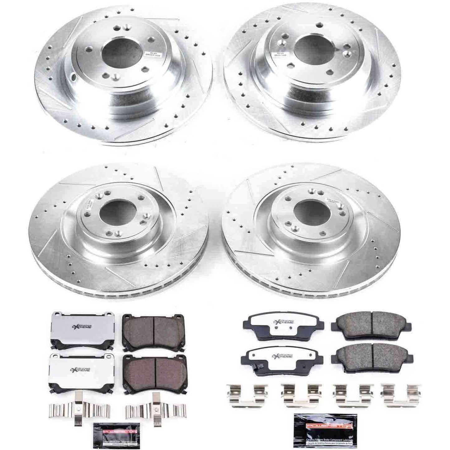 PowerStop Power Stop 12-14 Hyundai Genesis Front & Rear Z26 Street Warrior Brake Kit K5929-26