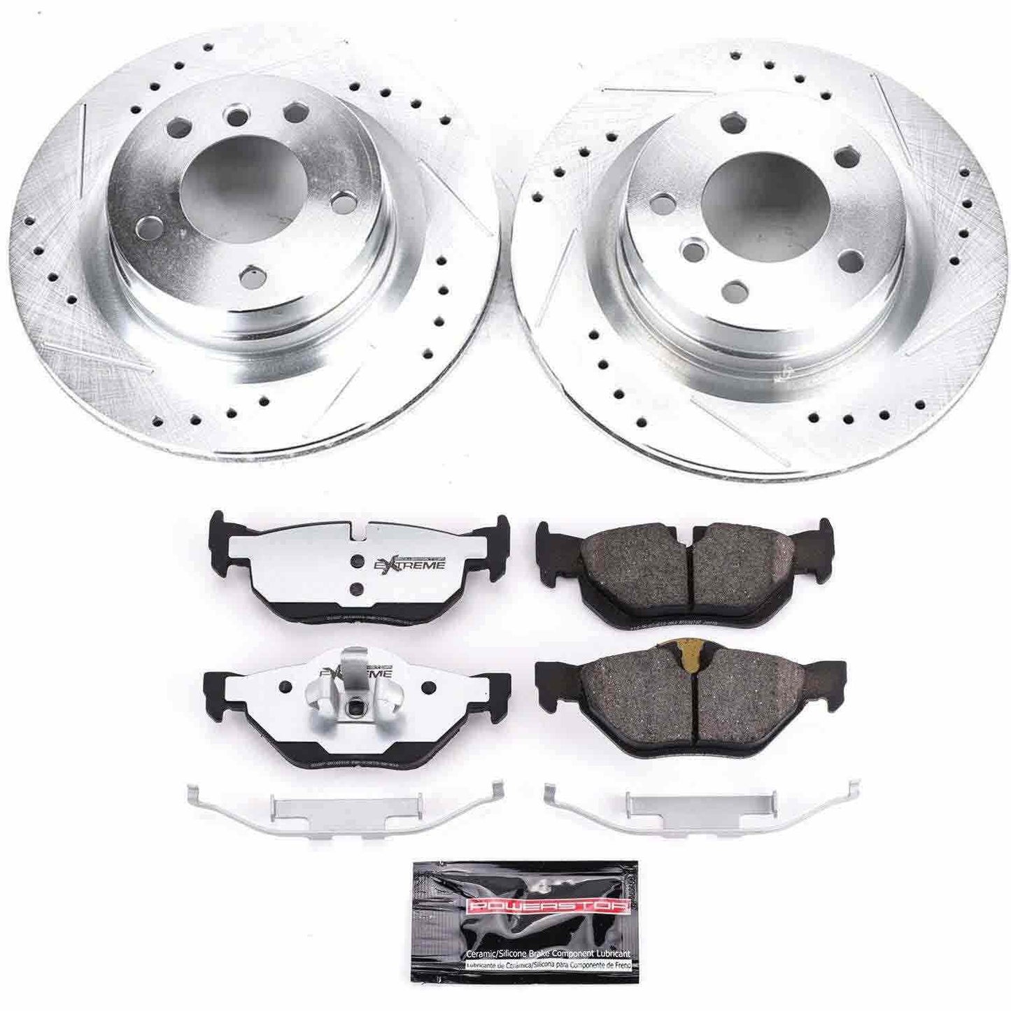 PowerStop Power Stop 11-13 BMW 328i Rear Z26 Street Warrior Brake Kit K5981-26