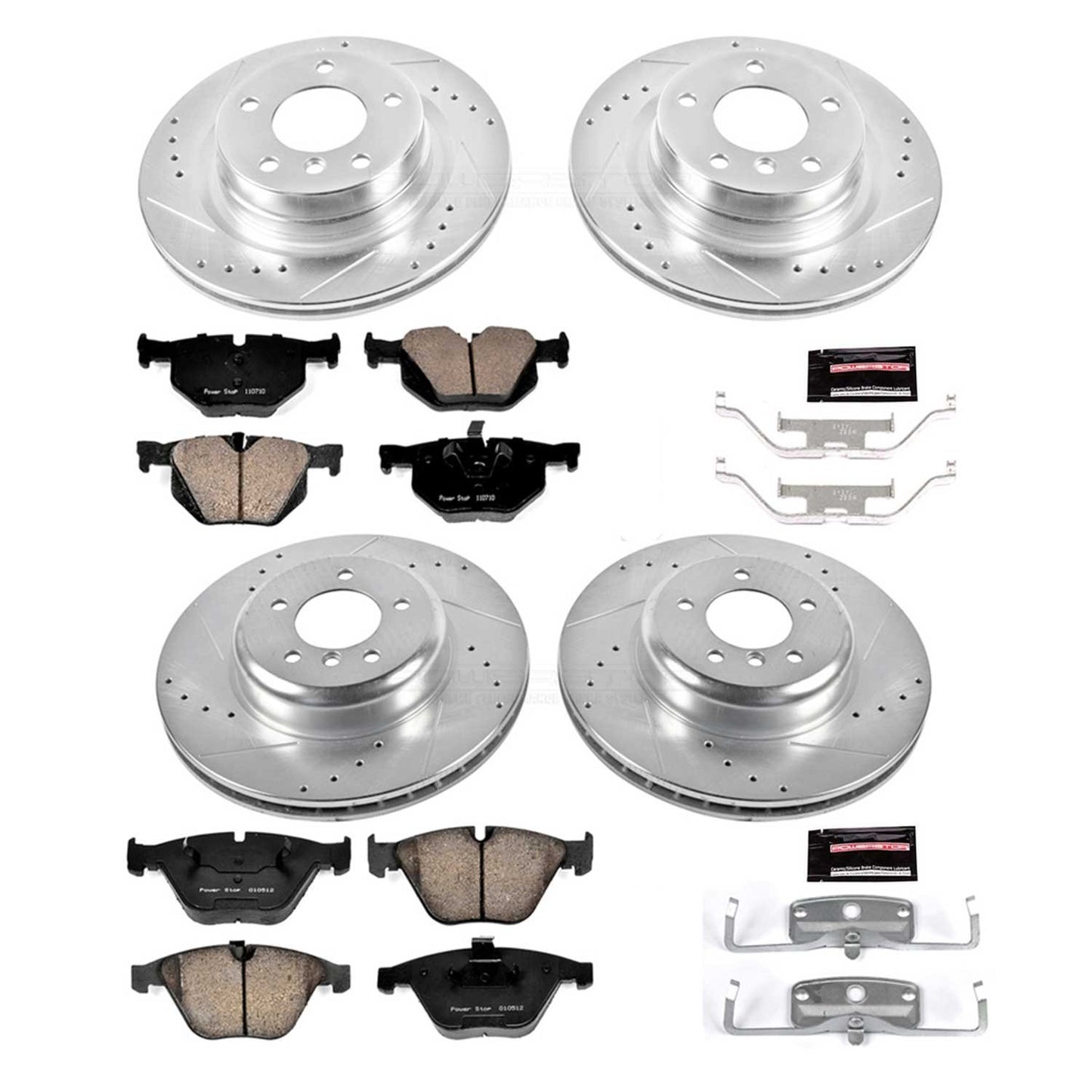 PowerStop Power Stop 11-13 BMW 335i xDrive Front & Rear Z23 Evolution Sport Brake Kit K6059