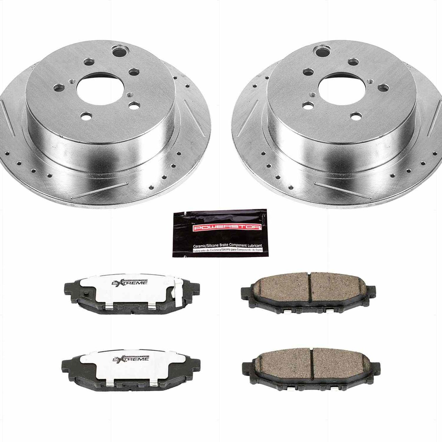 PowerStop Power Stop 16-18 Subaru Crosstrek Rear Z26 Street Warrior Brake Kit K6107-26