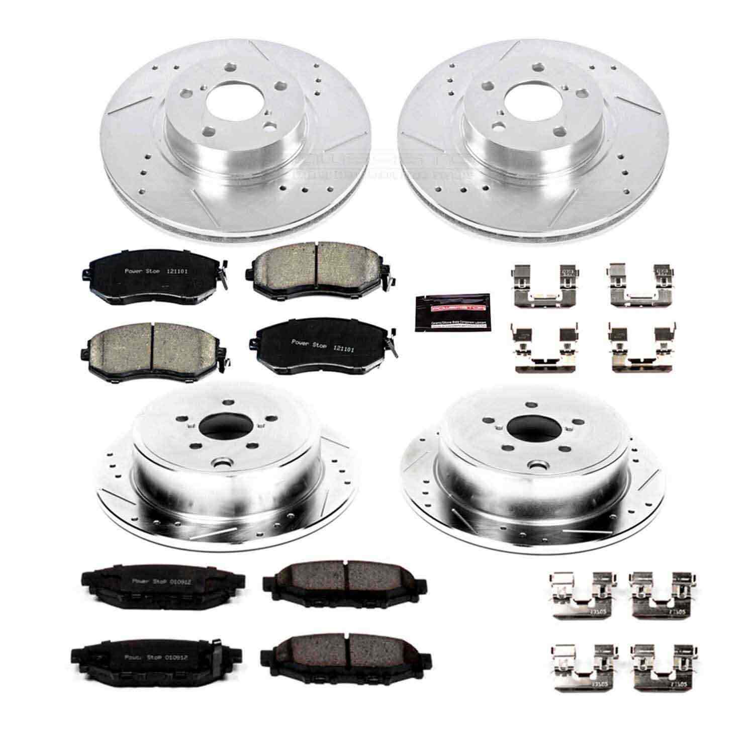 PowerStop Power Stop 13-16 Subaru BRZ Front & Rear Z23 Evolution Sport Brake Kit K6112