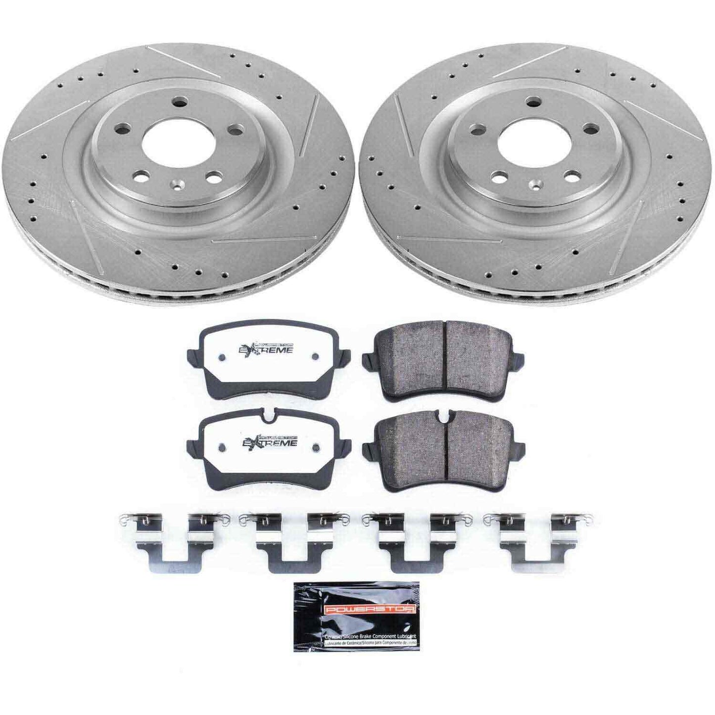 PowerStop Power Stop 14-18 Audi A6 Rear Z26 Street Warrior Brake Kit K6139-26