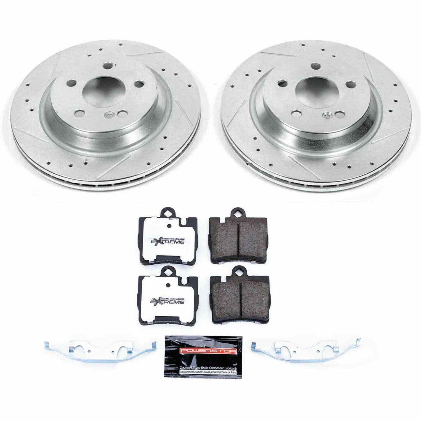 PowerStop Power Stop 00-03 Mercedes-Benz CL500 Rear Z26 Street Warrior Brake Kit K6201-26