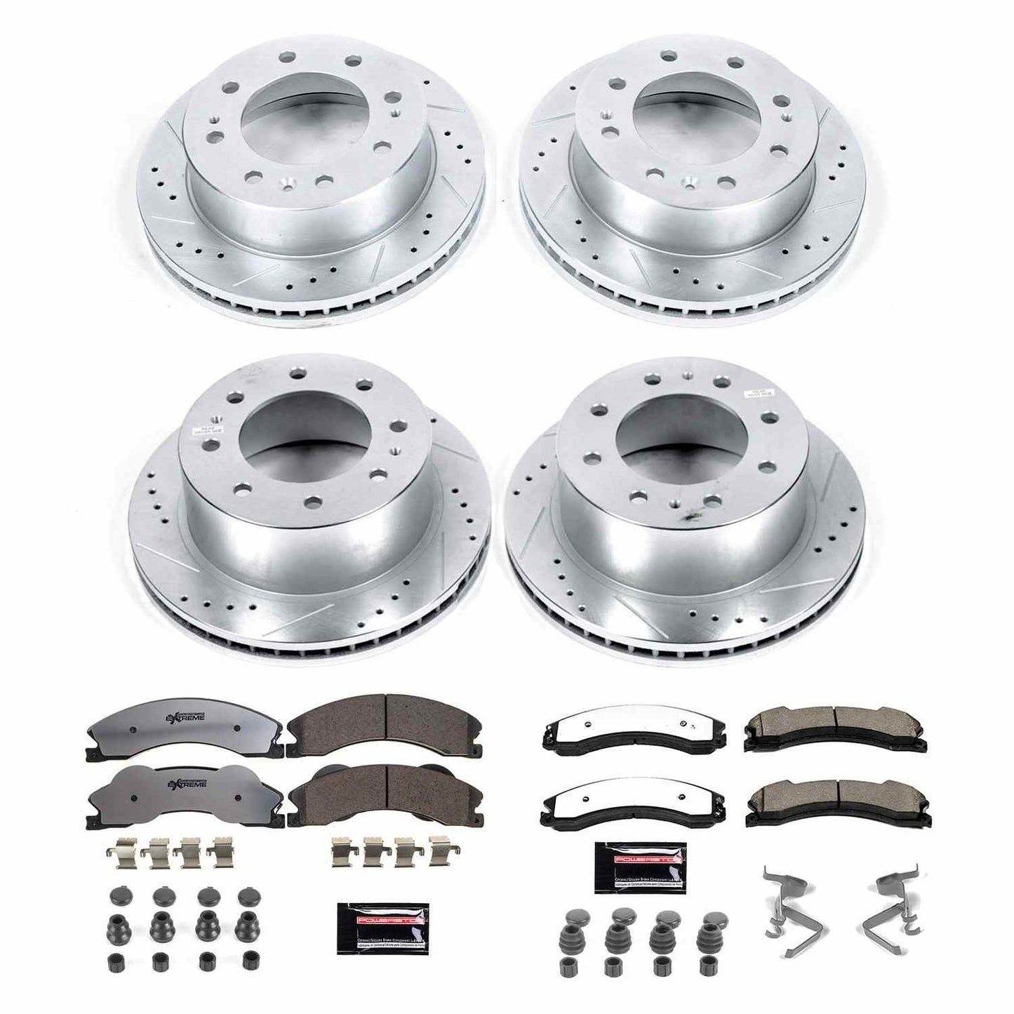PowerStop Power Stop 12-14 Chevrolet Silverado 2500 HD Front & Rear Z36 Truck & Tow Brake Kit K6259-36