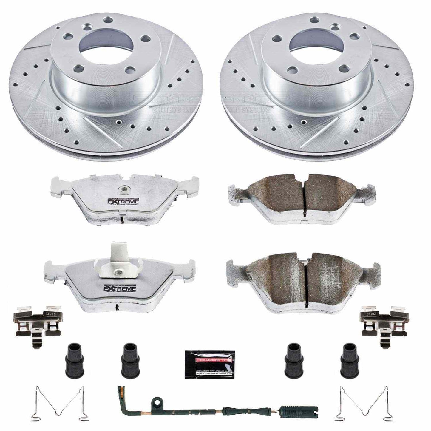 PowerStop Power Stop 01-03 BMW 525i Front Z26 Street Warrior Brake Kit K628-26