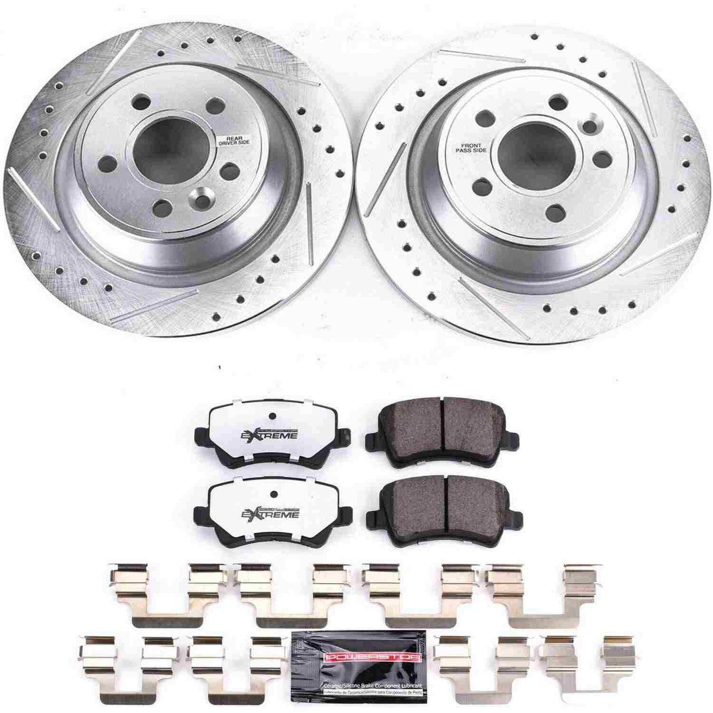 PowerStop Power Stop 12-15 Land Rover Range Rover Evoque Rear Z36 Truck & Tow Brake Kit K6293-36