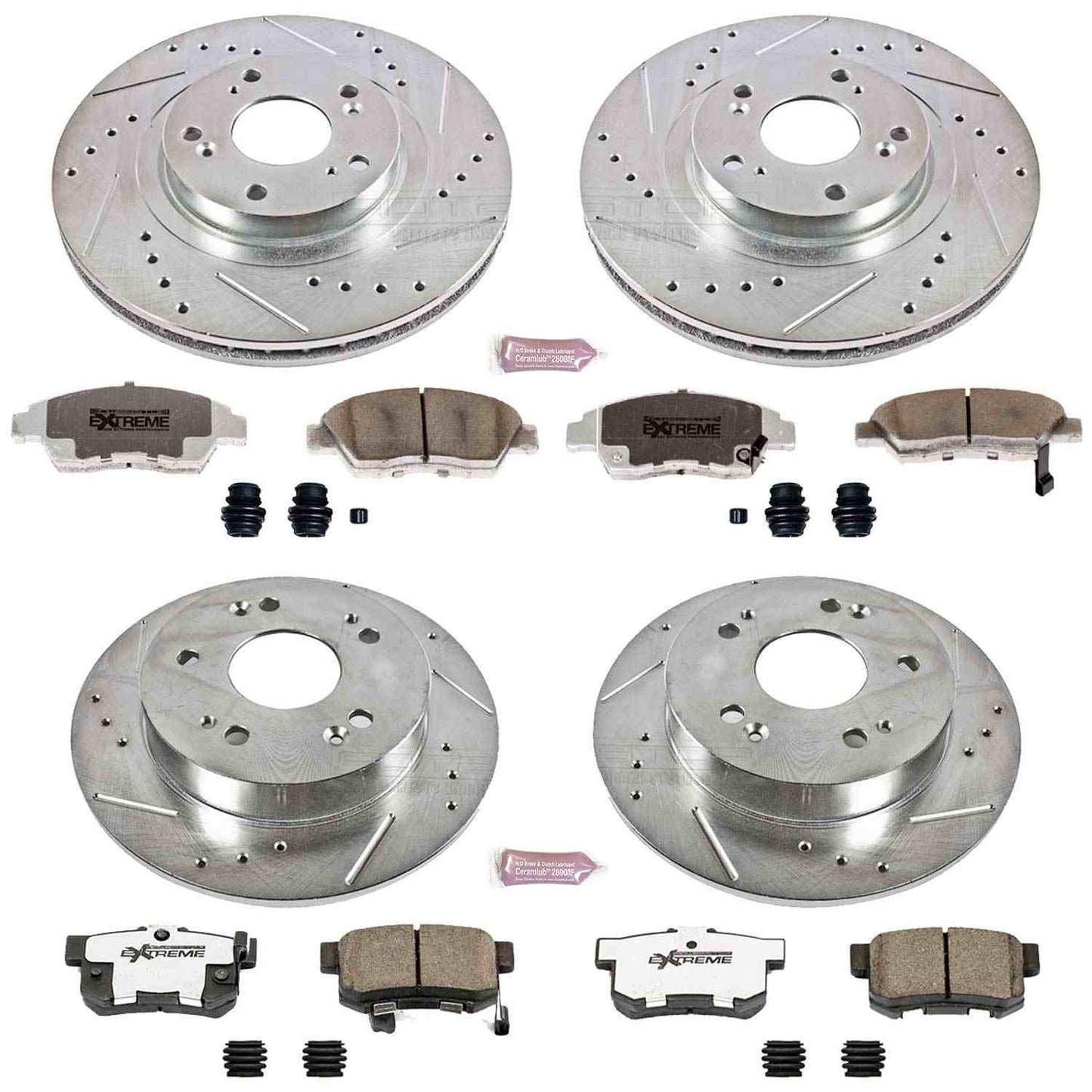 PowerStop Power Stop 13-15 Acura ILX Front & Rear Z26 Street Warrior Brake Kit K6327-26